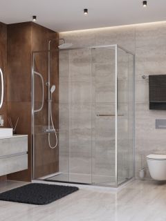 Душевой уголок CEZARES LUX-AH-FS-11-140/100-C-CR хром